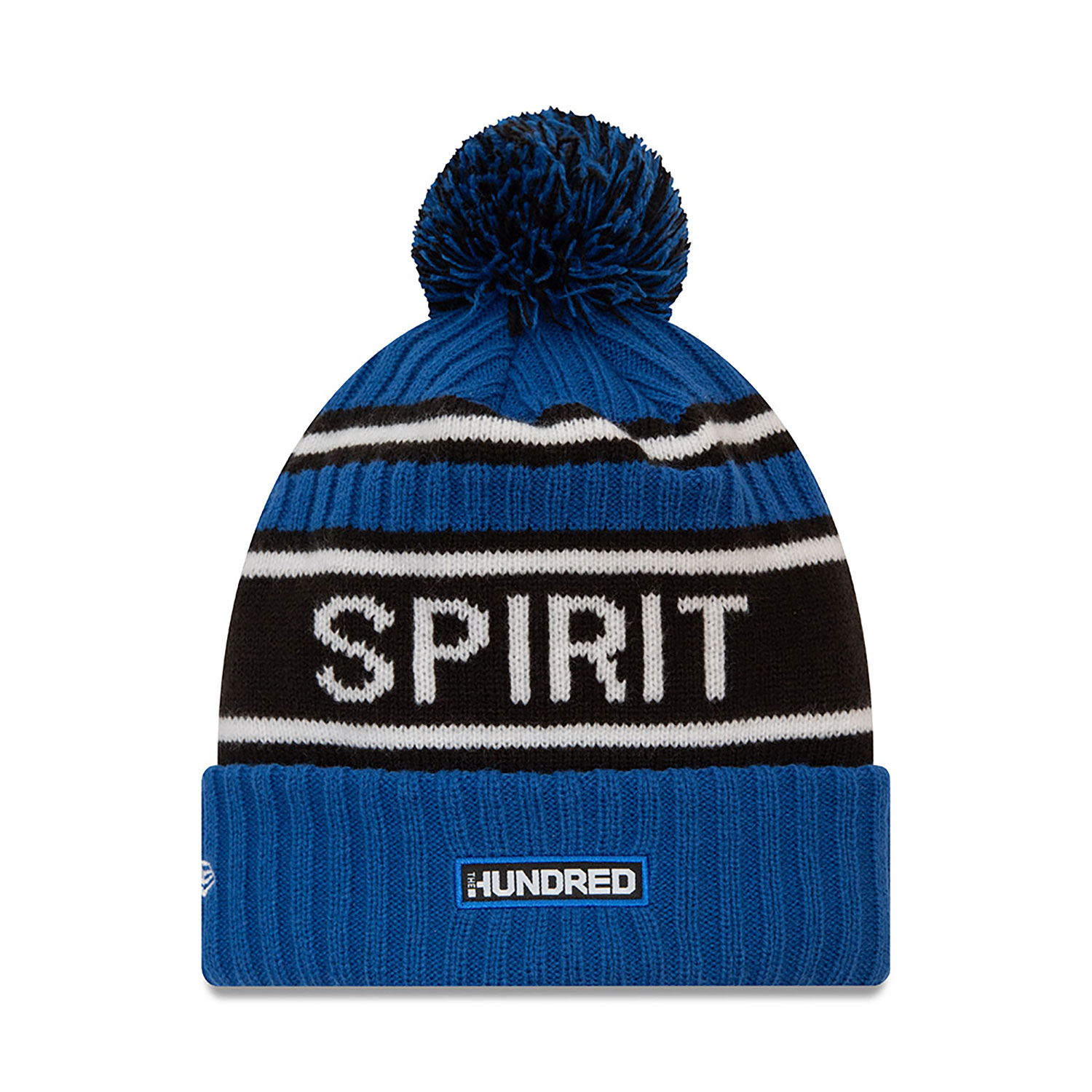 London Spirit The Hundred Blue Bobble Knit Beanie Hat