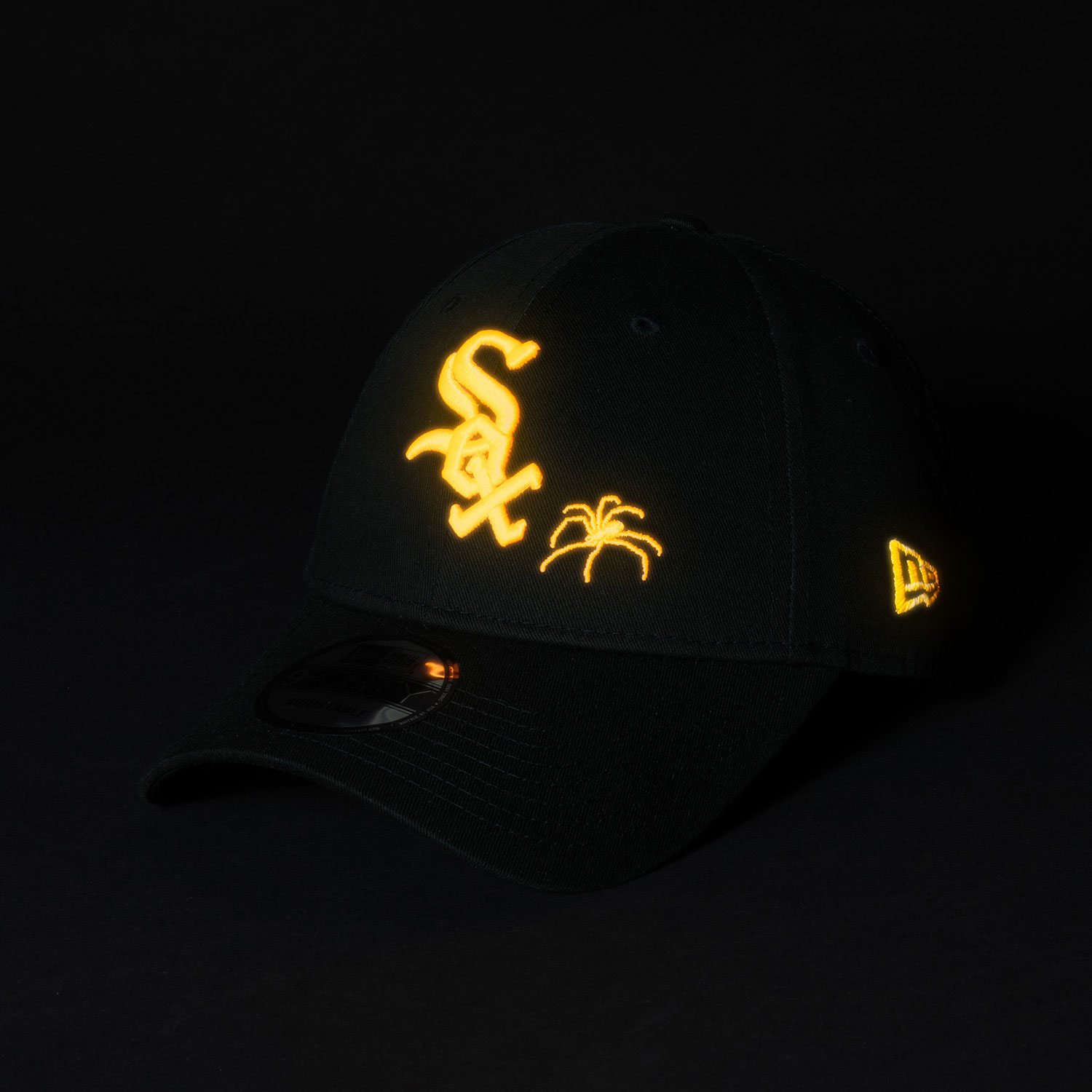 Chicago White Sox Glow In The Dark Spider Web Black 9FORTY Adjustable Cap