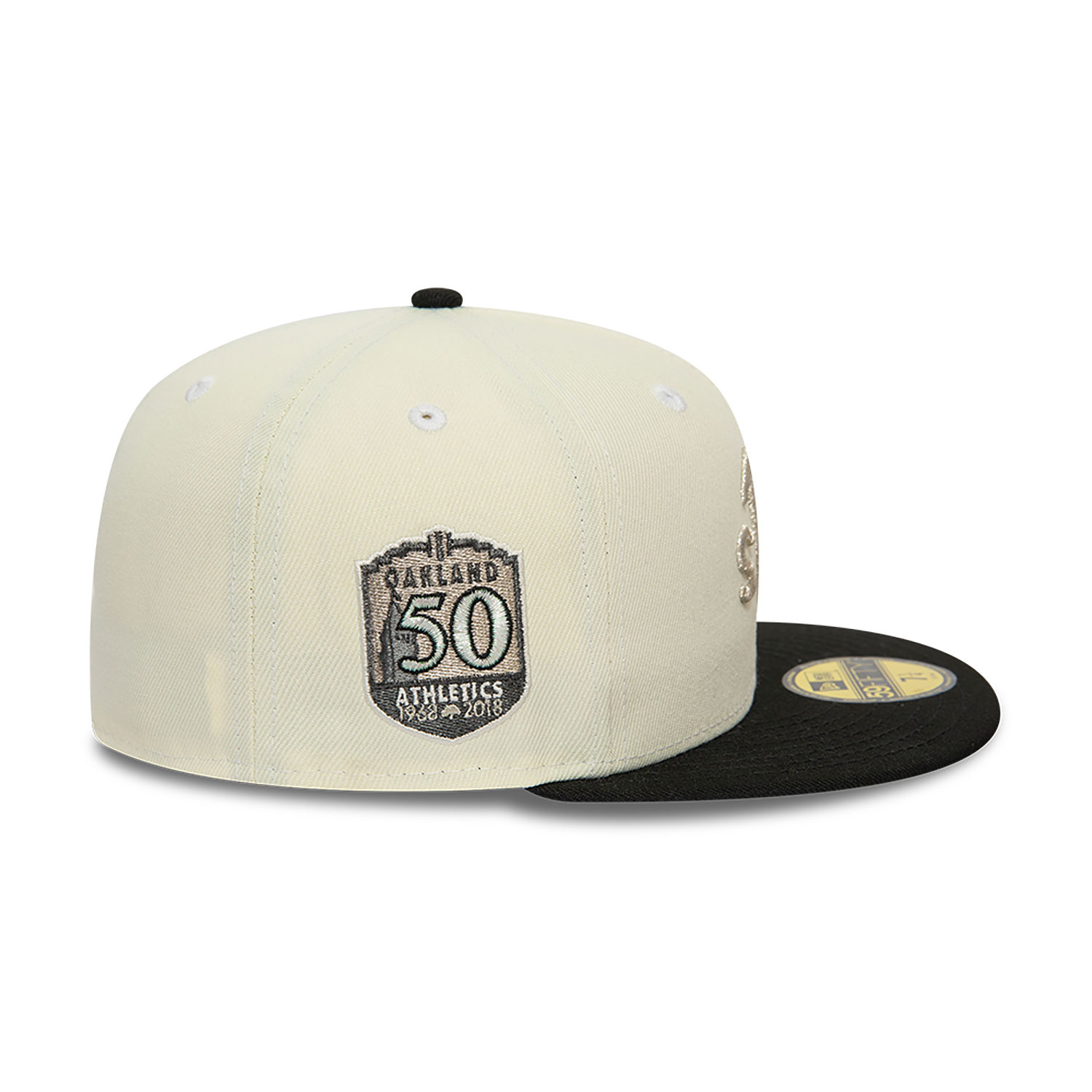 Oakland Athletics Upside Down White 59FIFTY Fitted Cap