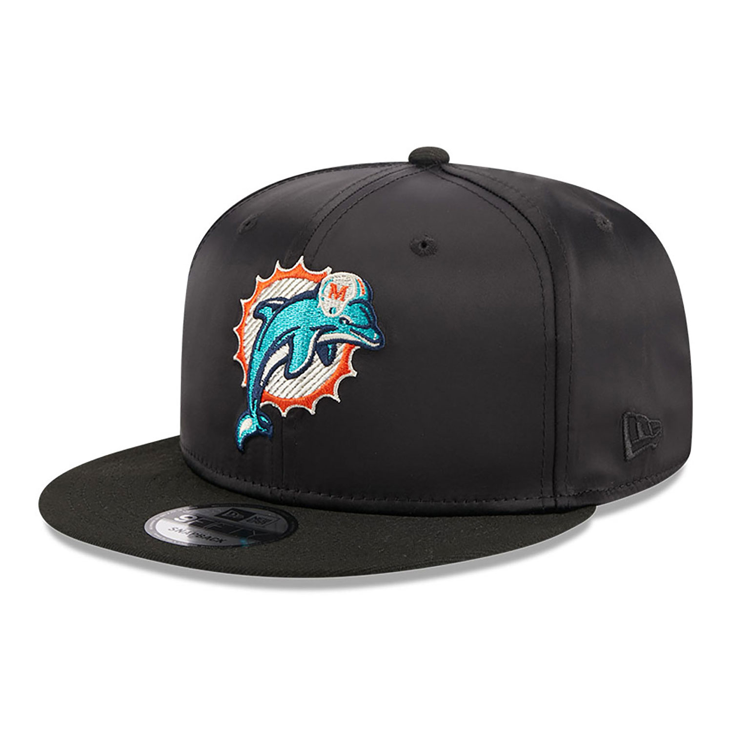 Miami Dolphins Satin Black 9FIFTY Snapback Cap