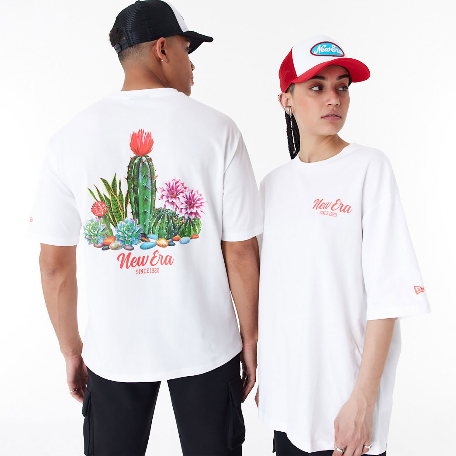 New Era Cactus Graphic Oversized T-Shirt