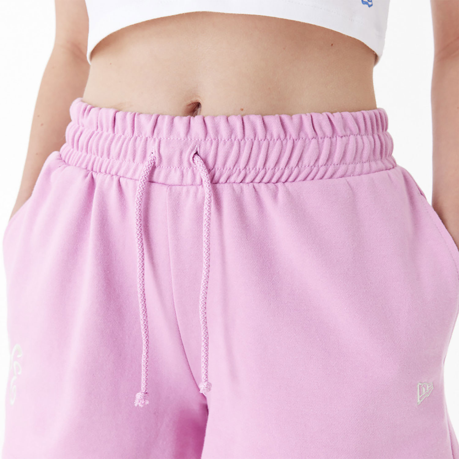 New Era Pink Womens Sweat Shorts
