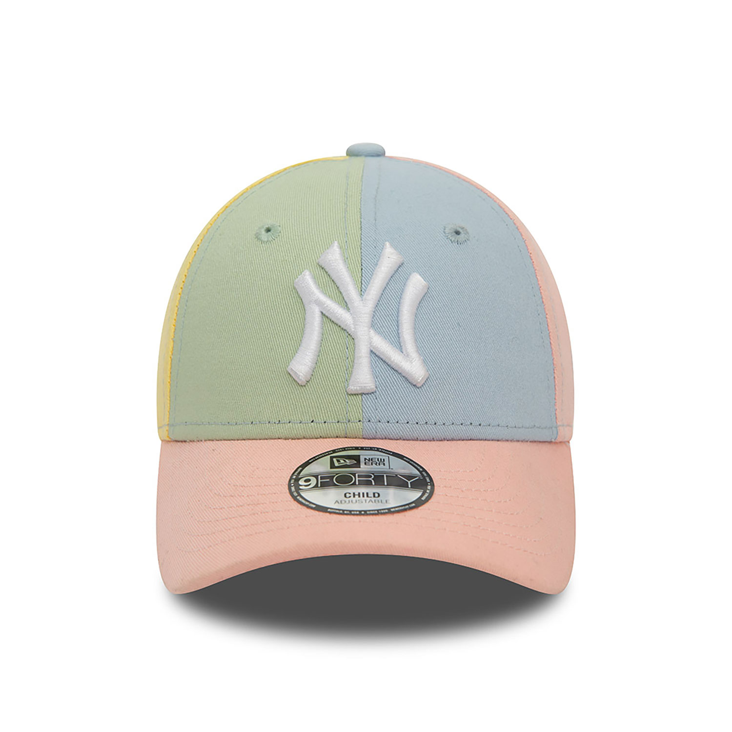 New York Yankees Child MLB Block Pink 9FORTY Adjustable Cap