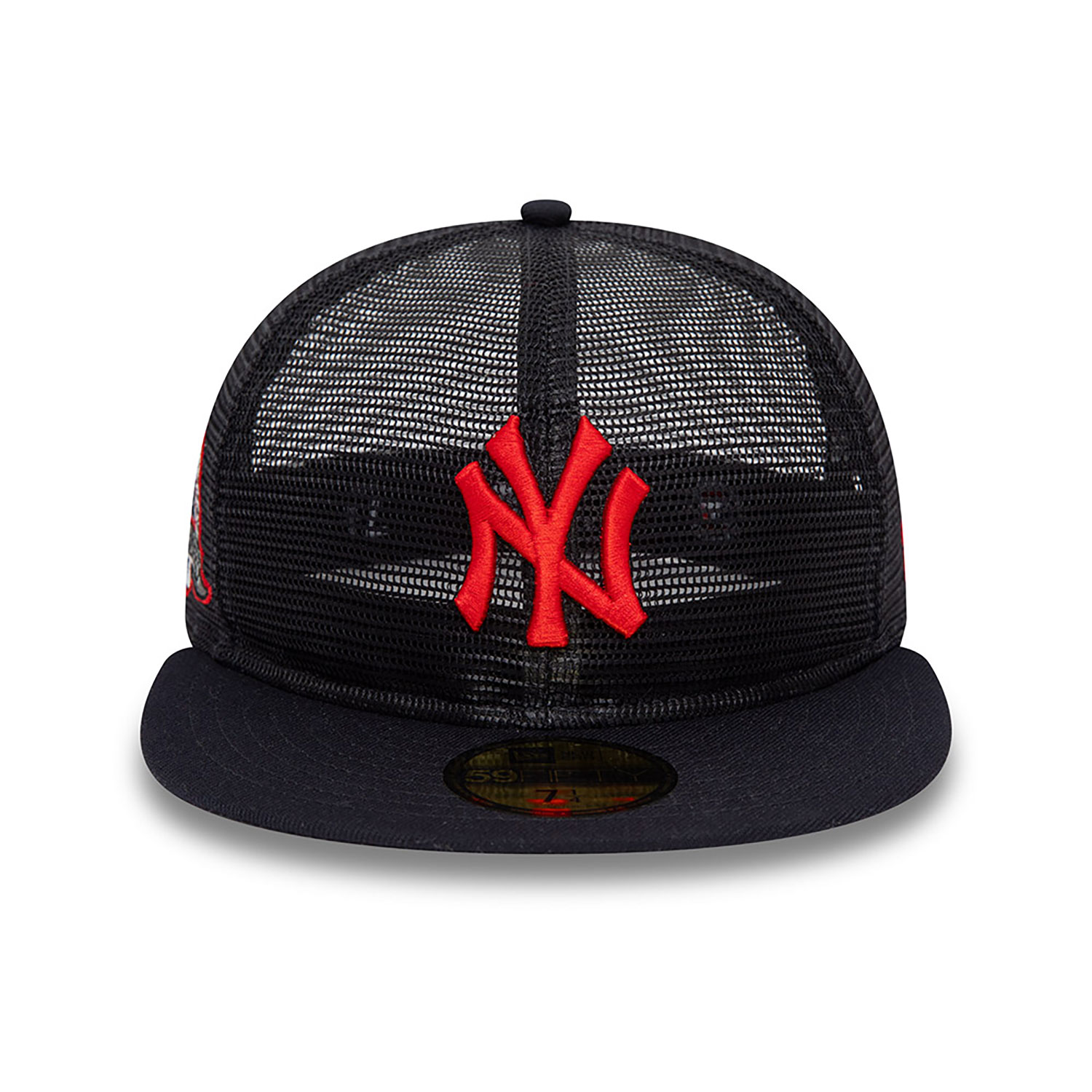 New York Yankees MLB Mesh Patch Navy 59FIFTY Fitted Cap