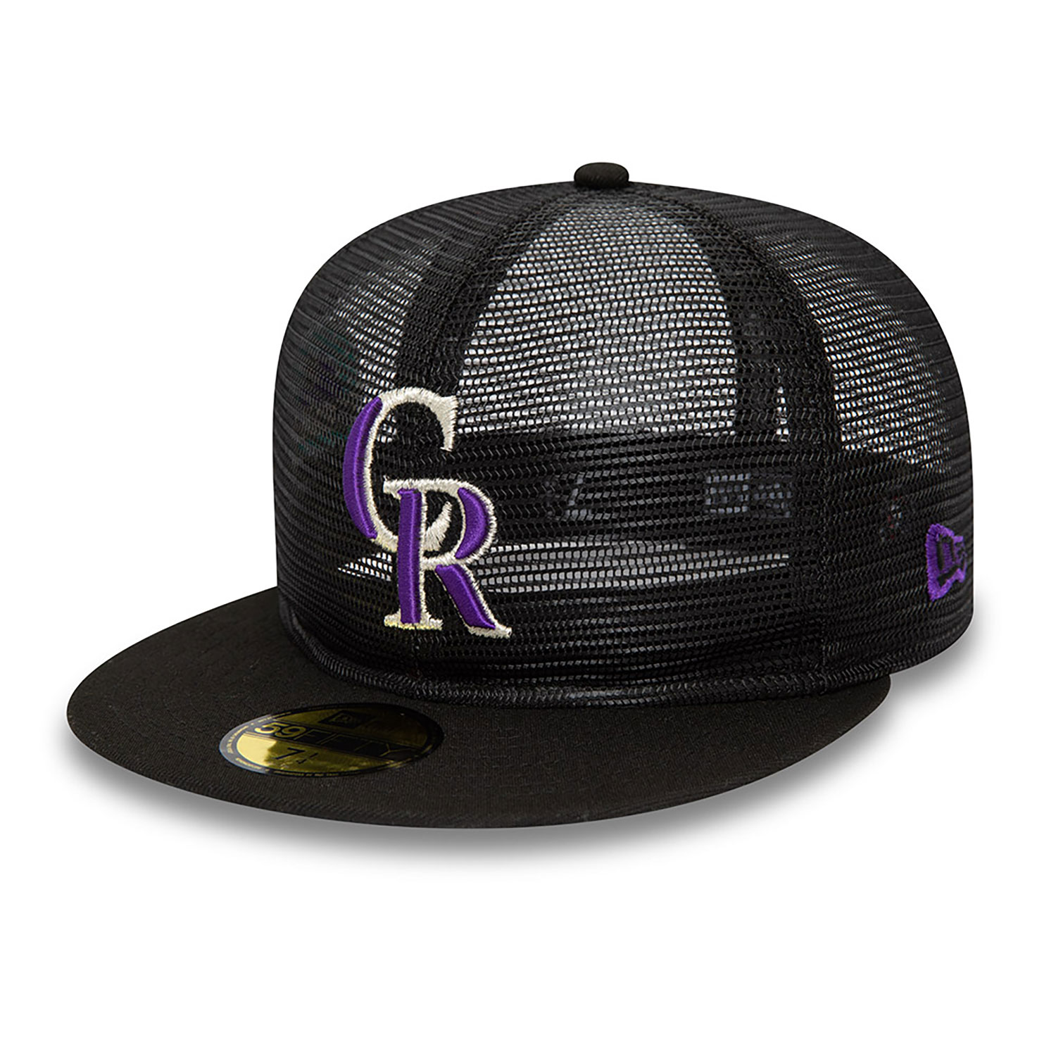 Colorado Rockies MLB Mesh Patch Black 59FIFTY Fitted Cap
