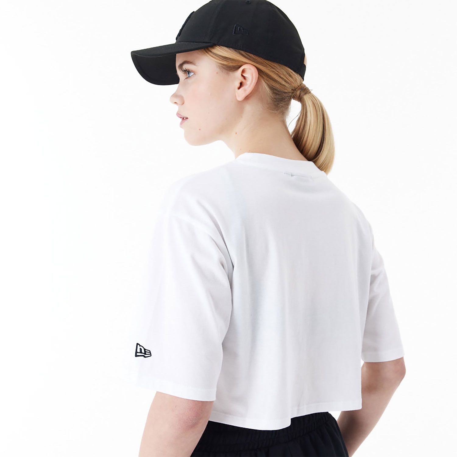 New York Yankees Womens MLB Lifestyle White Crop T-Shirt