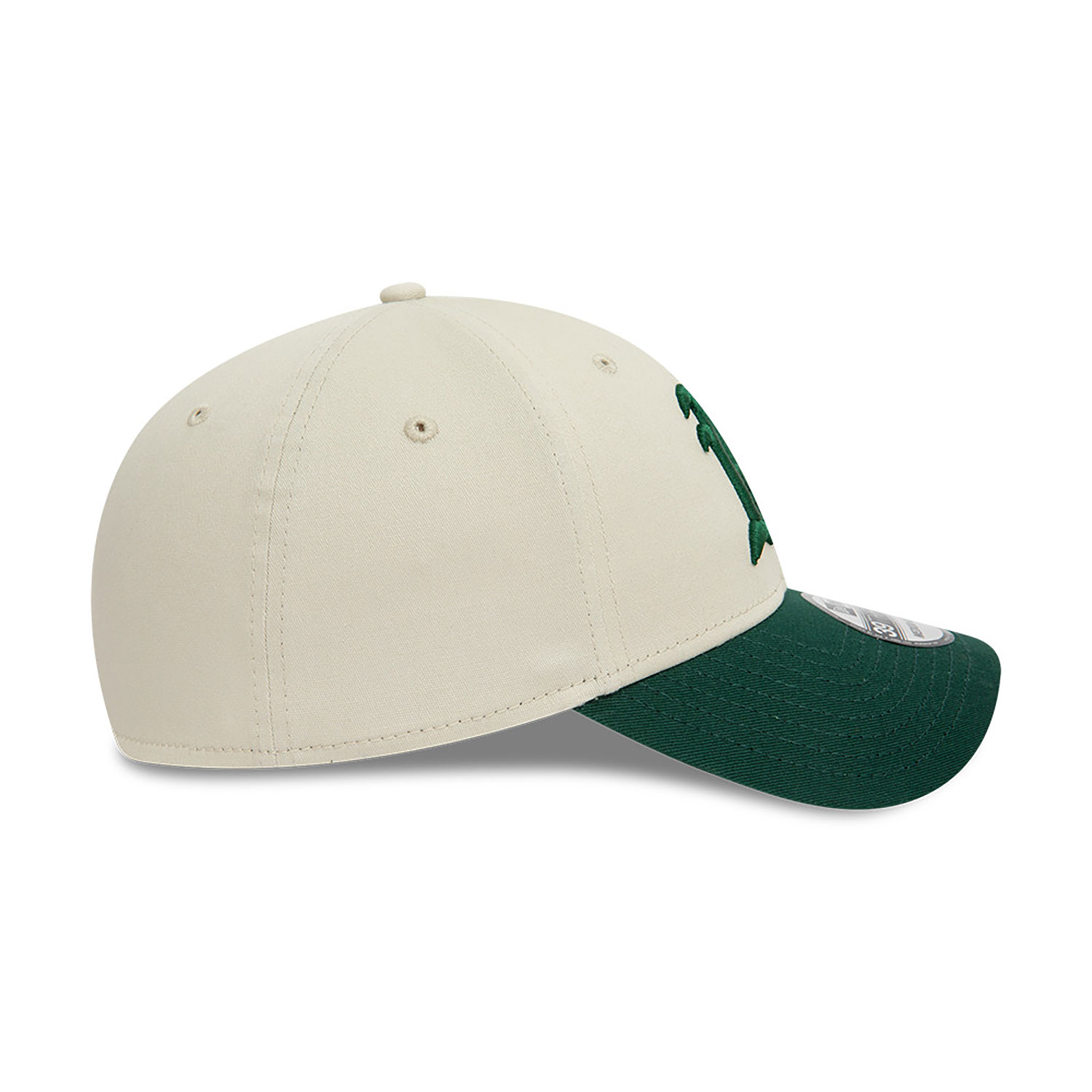 Oakland Athletics MLB Contrast Crown Light Beige 39THIRTY Stretch Fit Cap