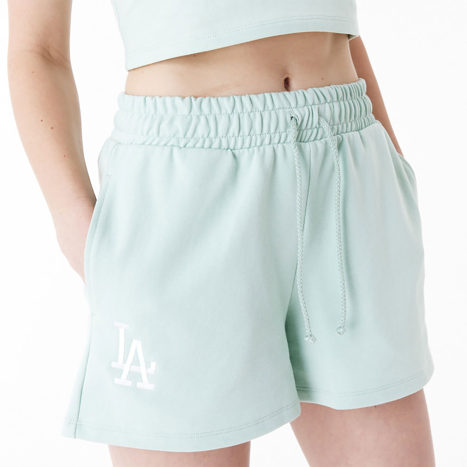 LA Dodgers Womens MLB Lifestyle Green Shorts