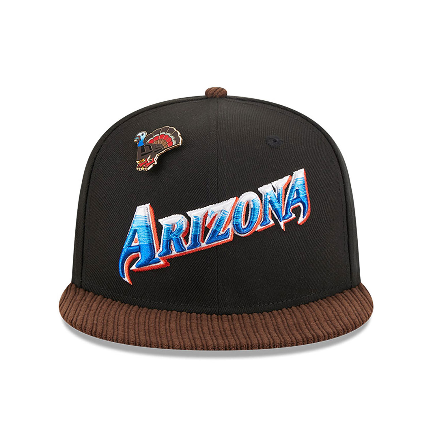 Arizona Diamondbacks MLB Cooperstown Feathered Cord Black 59FIFTY Fitted Cap