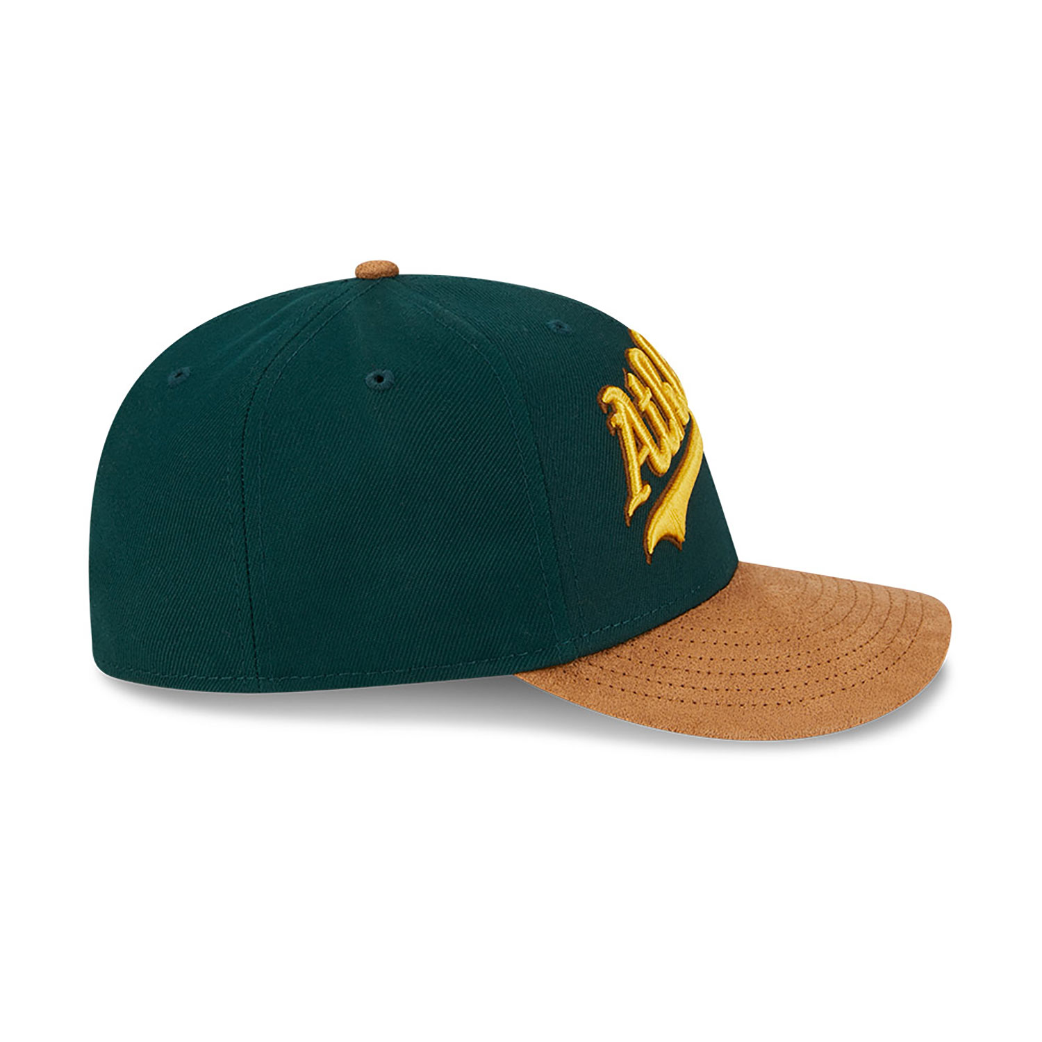 Oakland Athletics Suede Visor Dark Green Low Profile 59FIFTY Fitted Cap