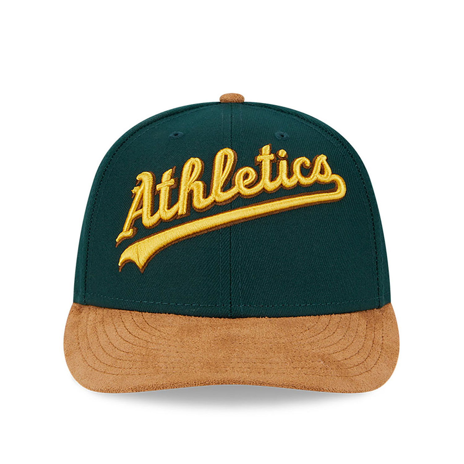 Oakland Athletics Suede Visor Dark Green Low Profile 59FIFTY Fitted Cap