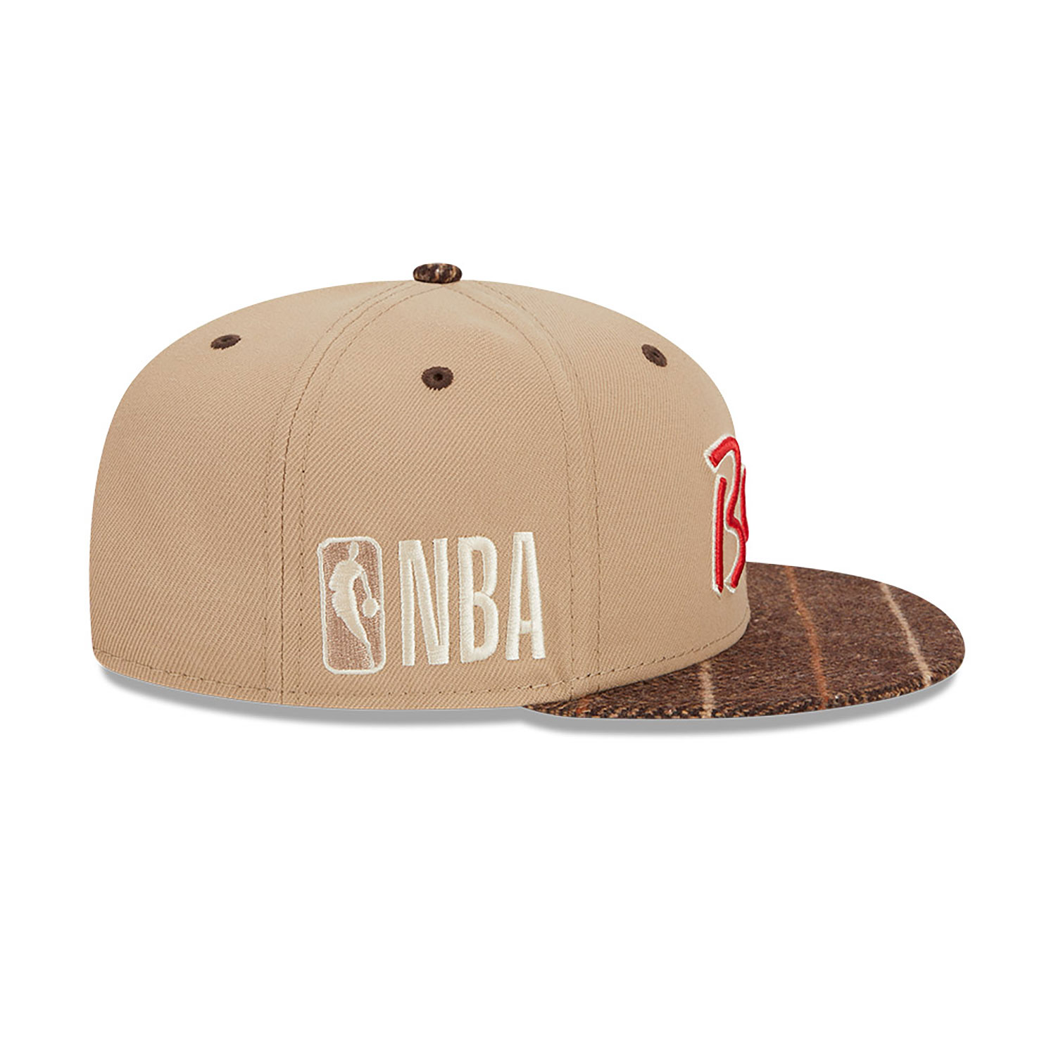 Chicago Bulls NBA Traditional Check Brown 9FIFTY Snapback Cap