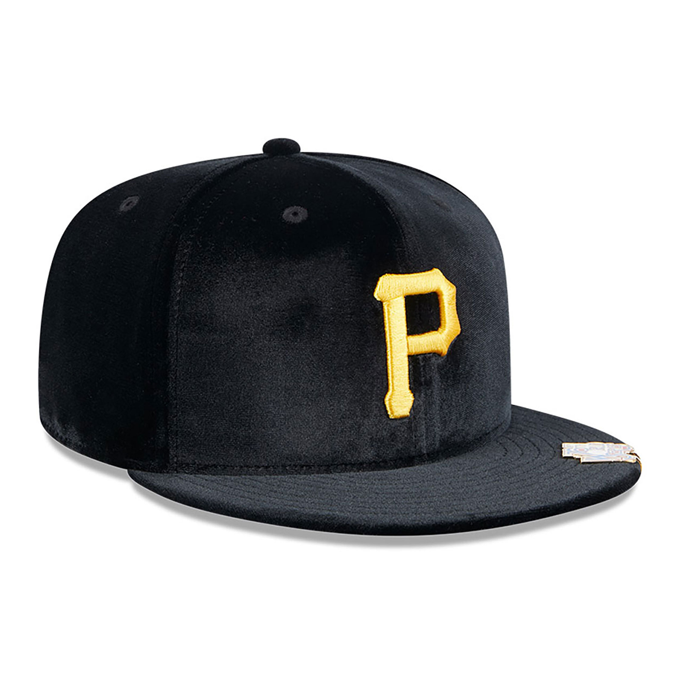 Pittsburgh Pirates Velvet Visor Clip Black 59FIFTY Fitted Cap
