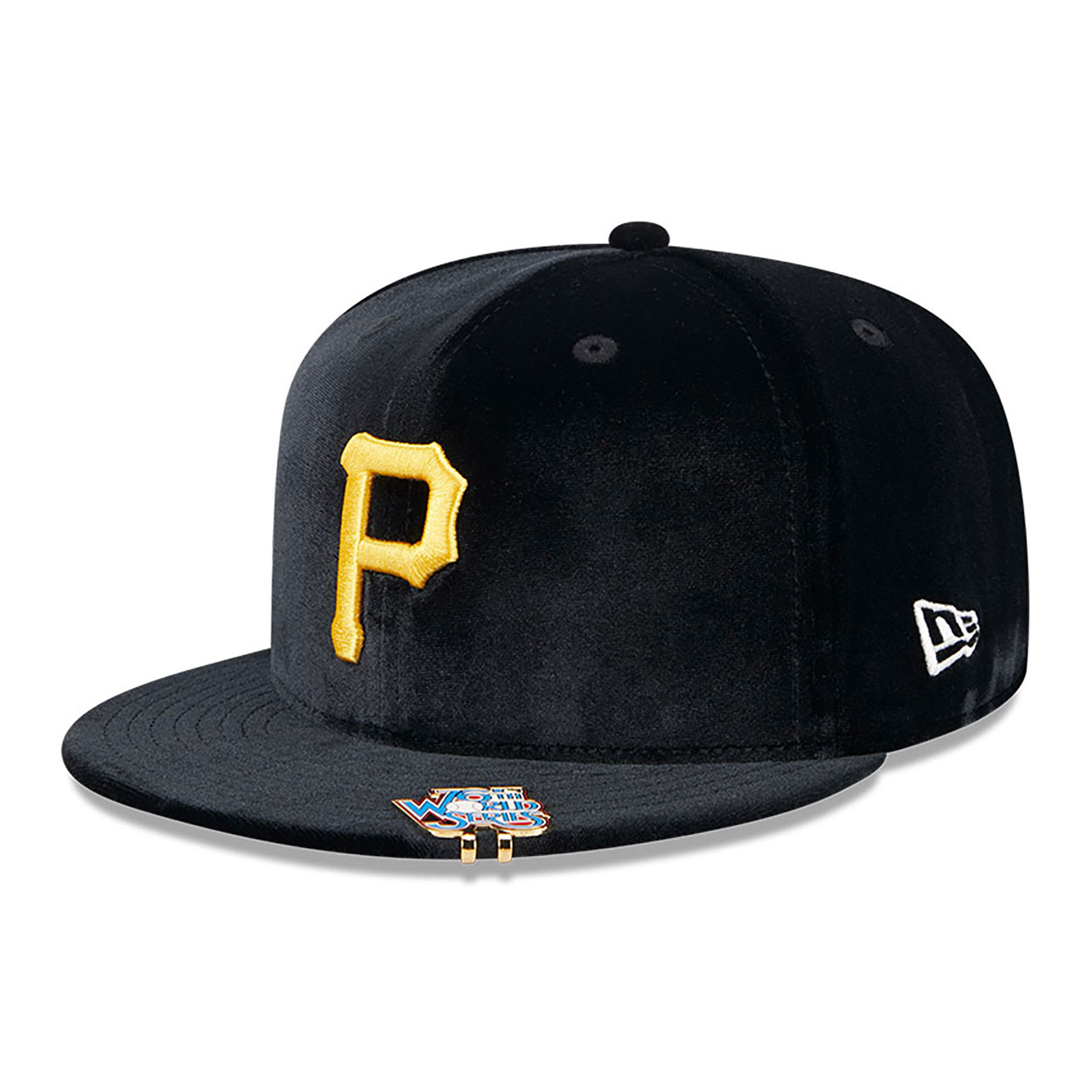 Pittsburgh Pirates Velvet Visor Clip Black 59FIFTY Fitted Cap