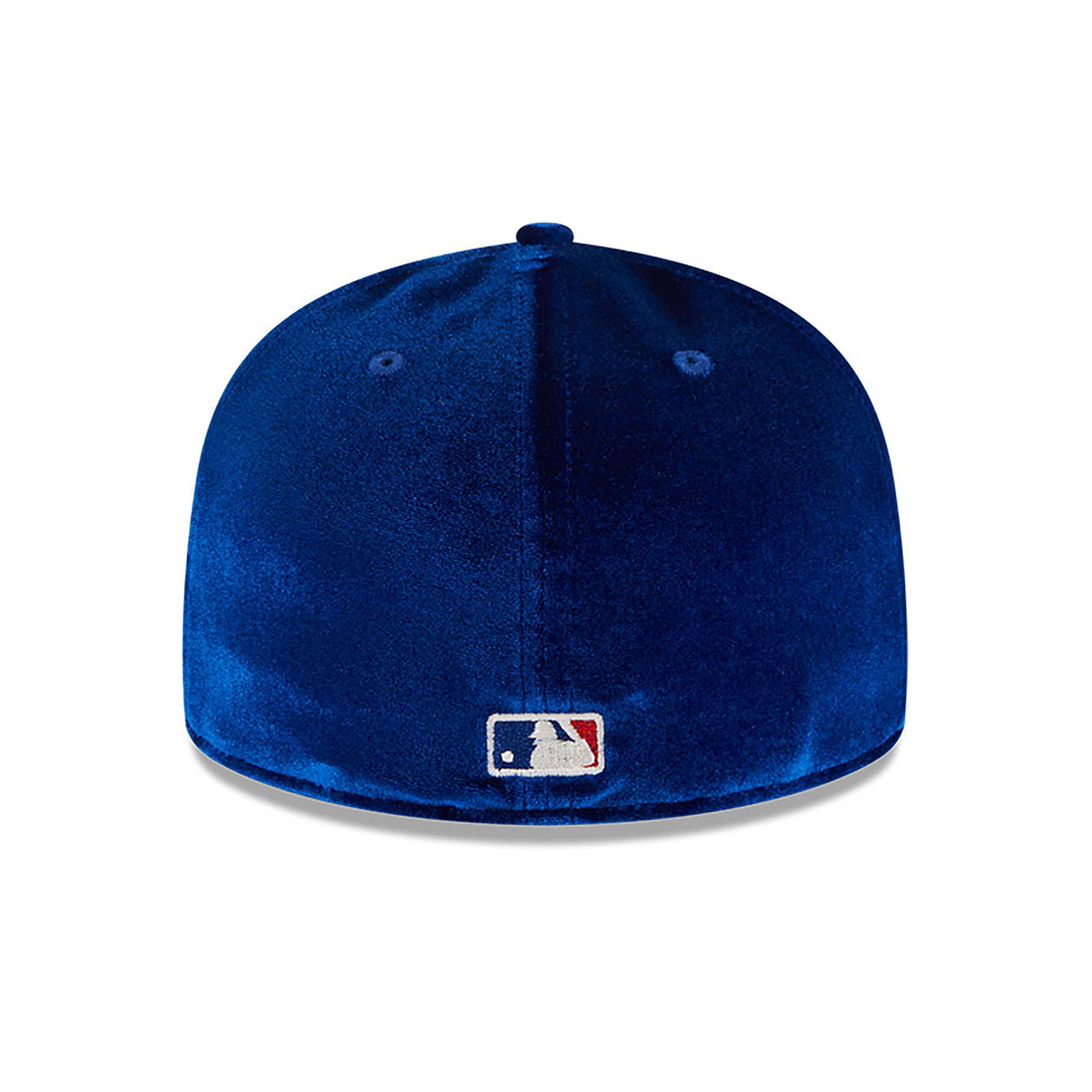 LA Dodgers Velvet Visor Clip Blue 59FIFTY Fitted Cap