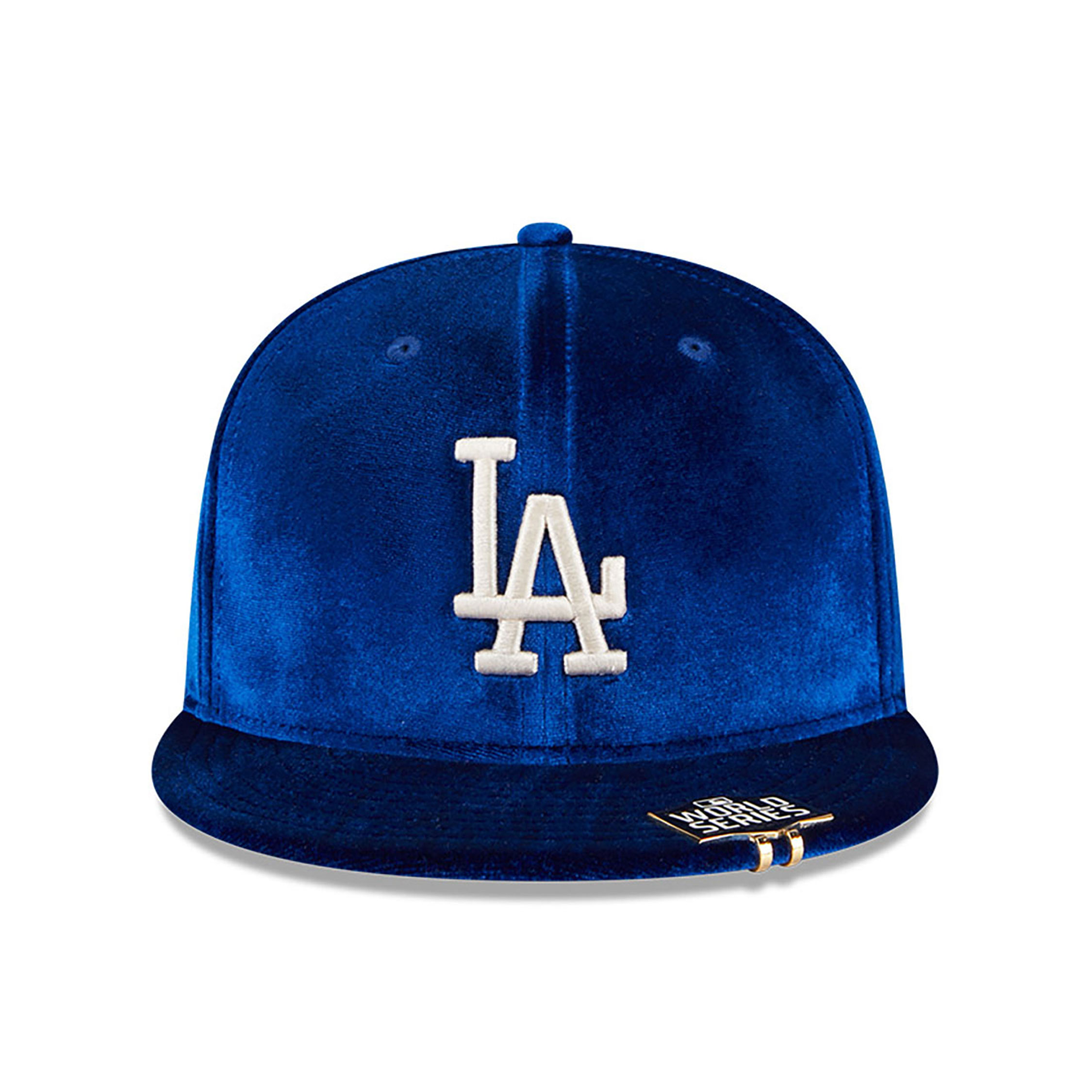 LA Dodgers Velvet Visor Clip Blue 59FIFTY Fitted Cap