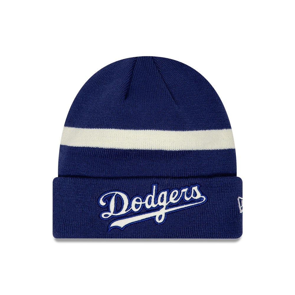 LA Dodgers Lifestyle Dark Blue Retro Cuff Knit Beanie Hat