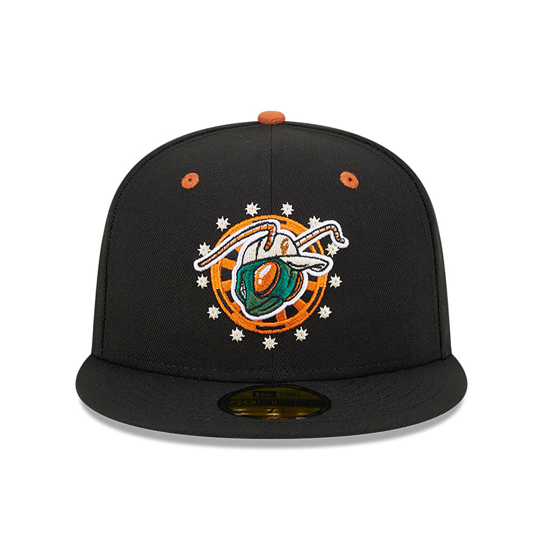 Greensboro Grasshoppers MiLB X Marvel Black 59FIFTY Fitted Cap