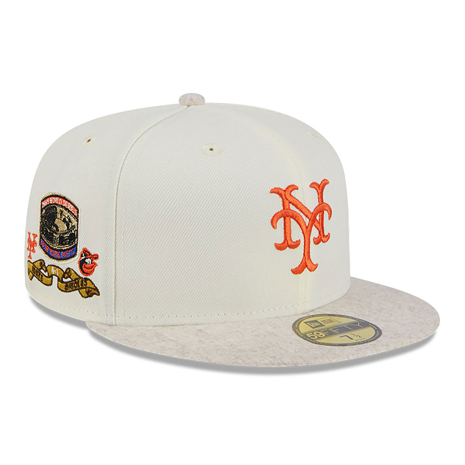 New York Mets Match-Up White 59FIFTY Fitted Cap
