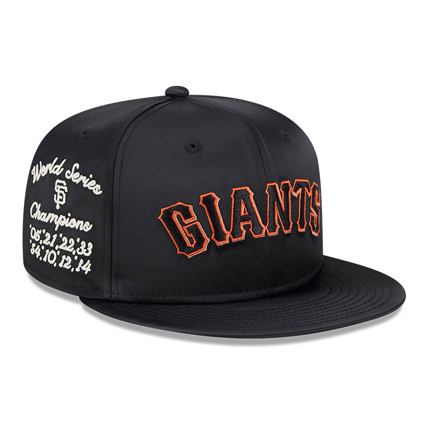 San Francisco Giants Satin Script Black 9FIFTY Snapback Cap