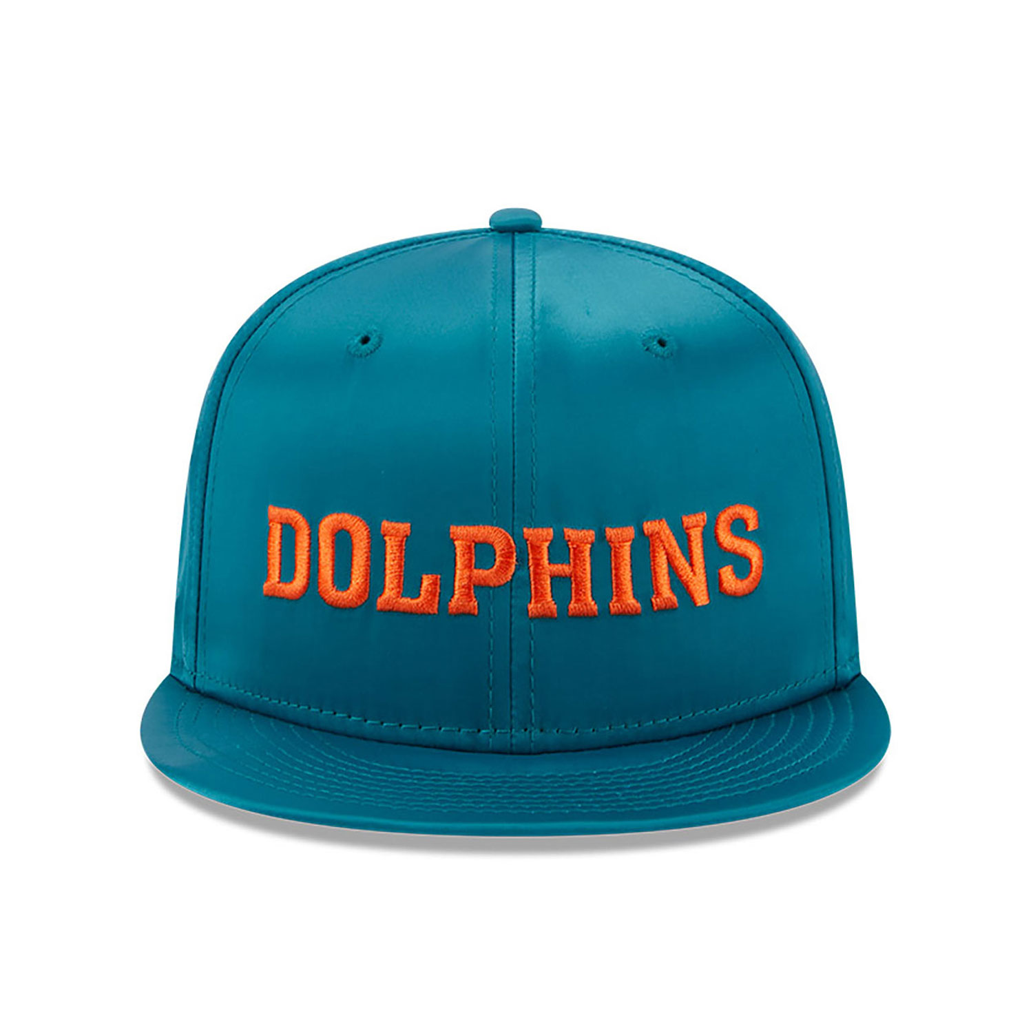 Miami Dolphins Satin Script Turquoise 9FIFTY Snapback Cap