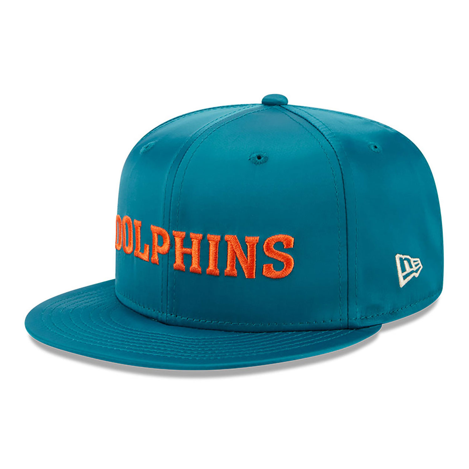 Miami Dolphins Satin Script Turquoise 9FIFTY Snapback Cap