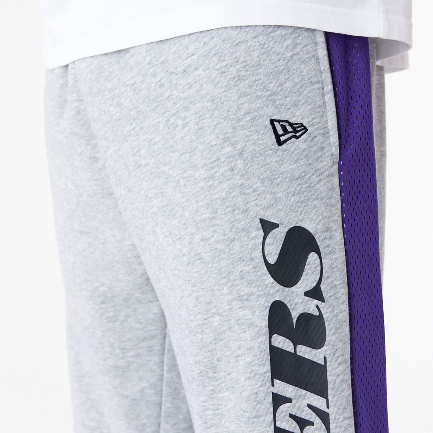 LA Lakers Mesh Panel Grey Relaxed Joggers