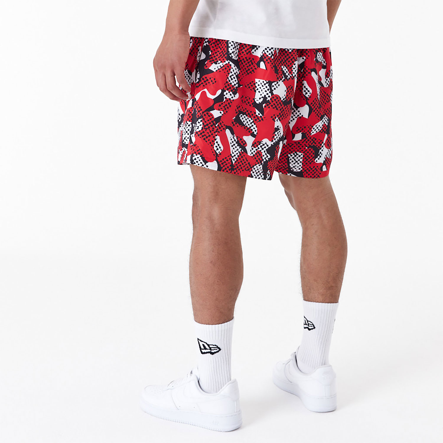 Chicago Bulls NBA Team All Over Print Red Shorts