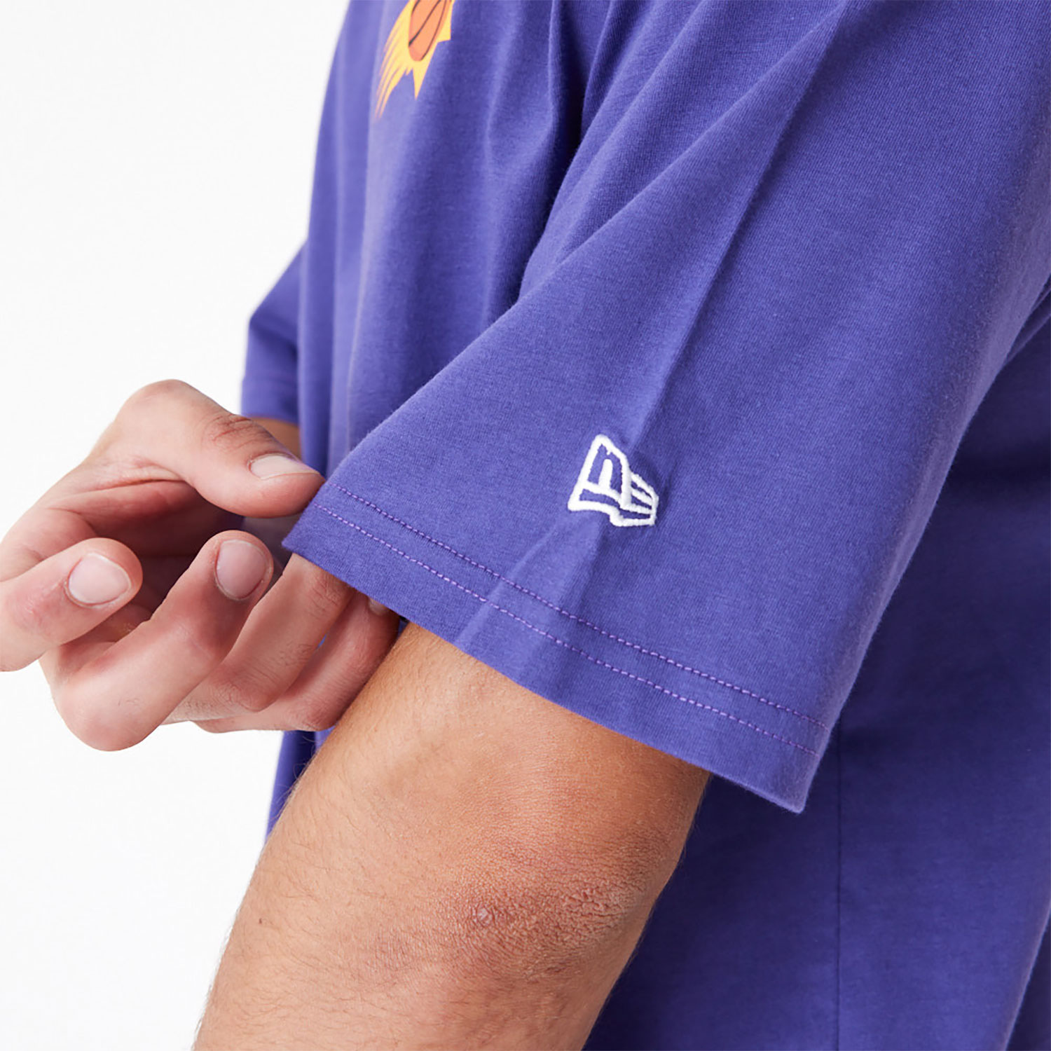 Phoenix Suns NBA Script Purple Oversized T-Shirt