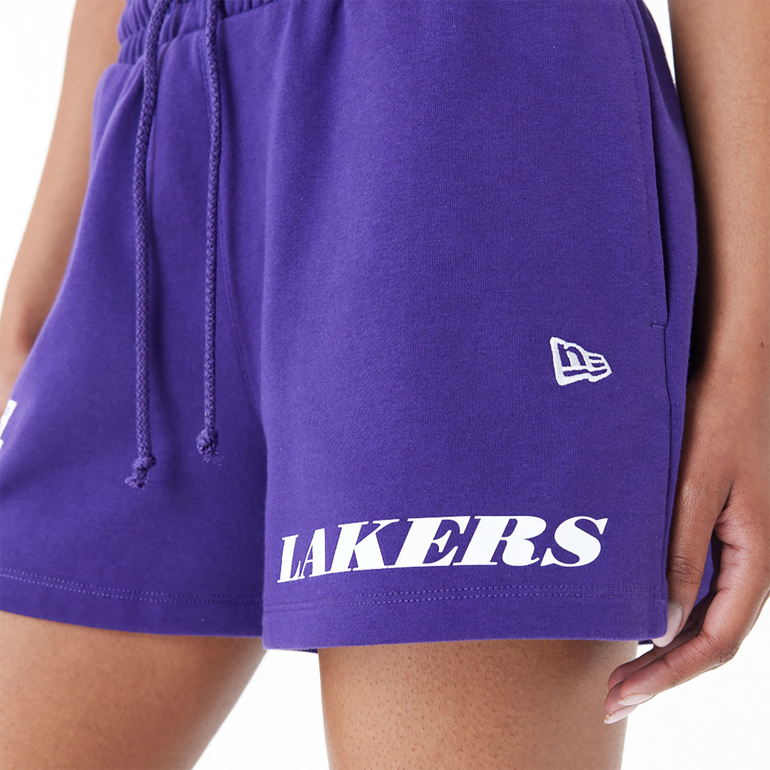 LA Lakers Womens NBA Team Logo Purple Shorts