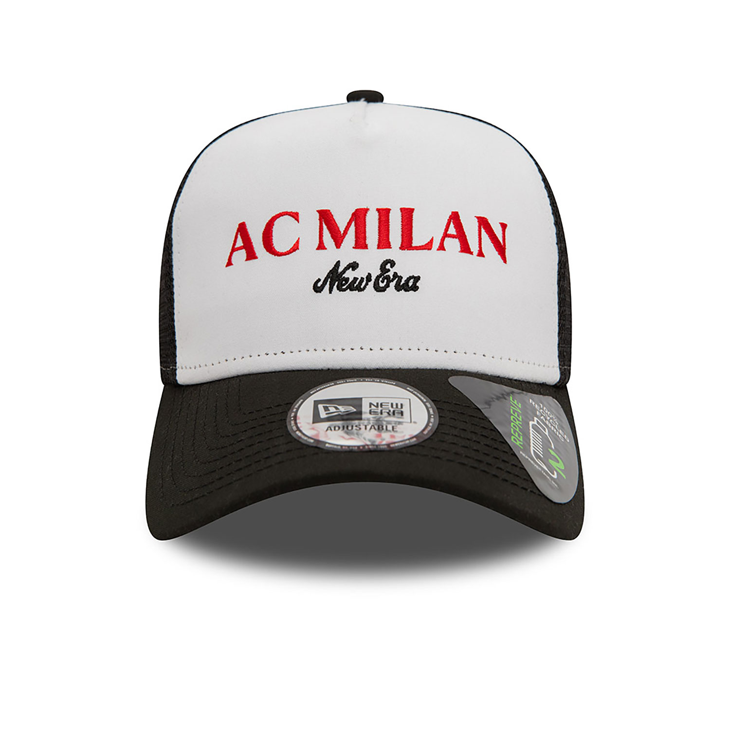 AC Milan Wordmark Black Repreve E-Frame Trucker Cap