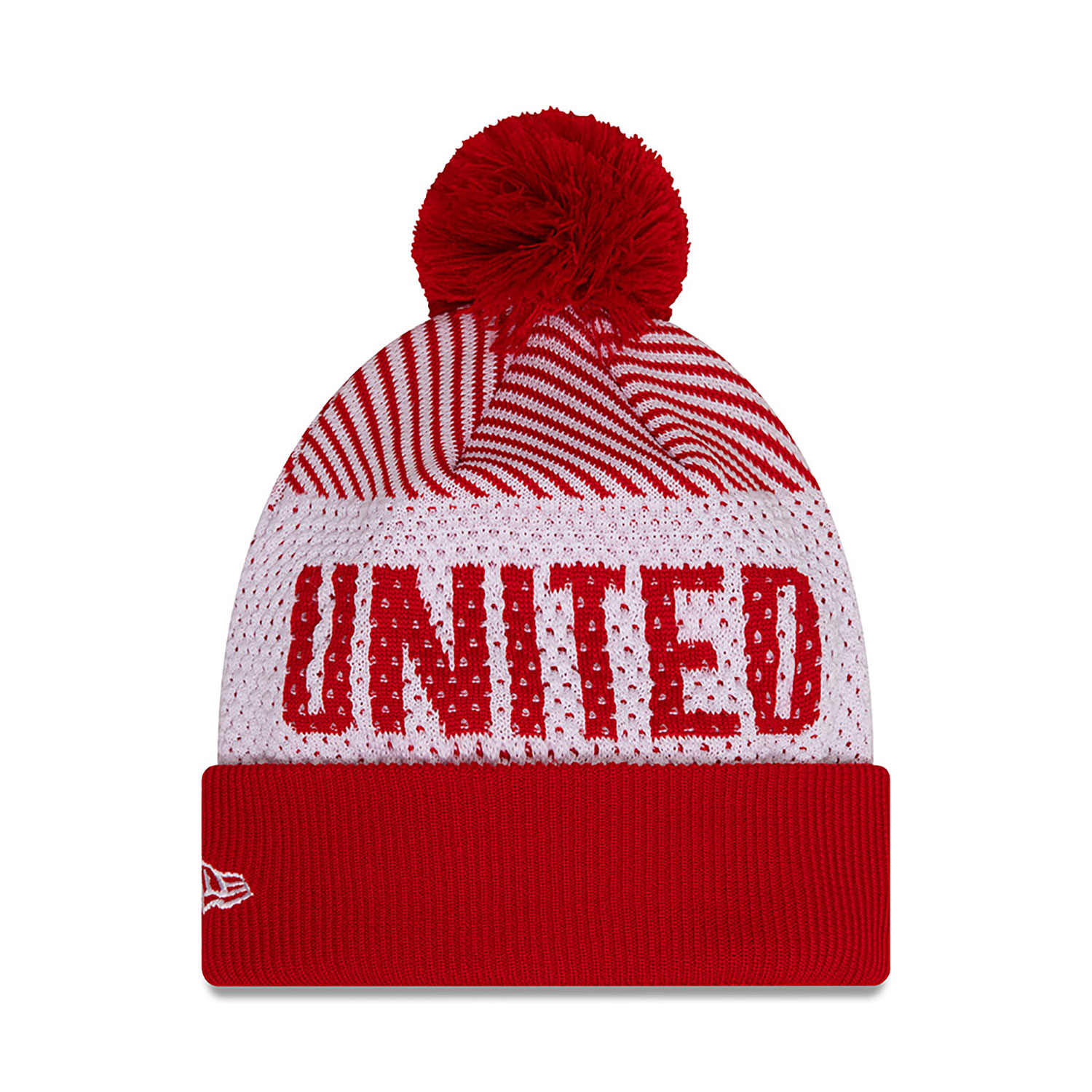 Manchester United FC Engineered Red Cuff Knit Beanie Hat