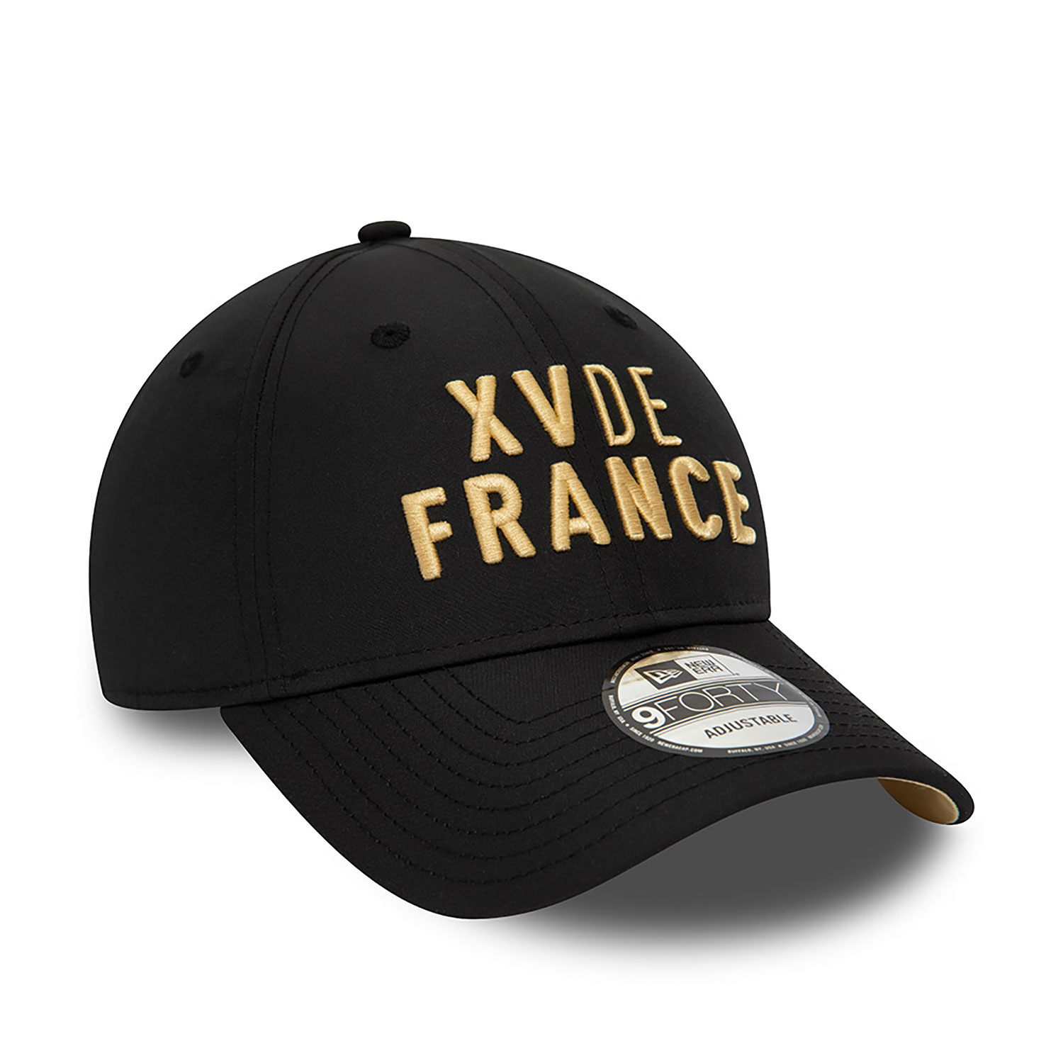 French Federation Of Rugby Wordmark Black 9FORTY Adjustable Cap