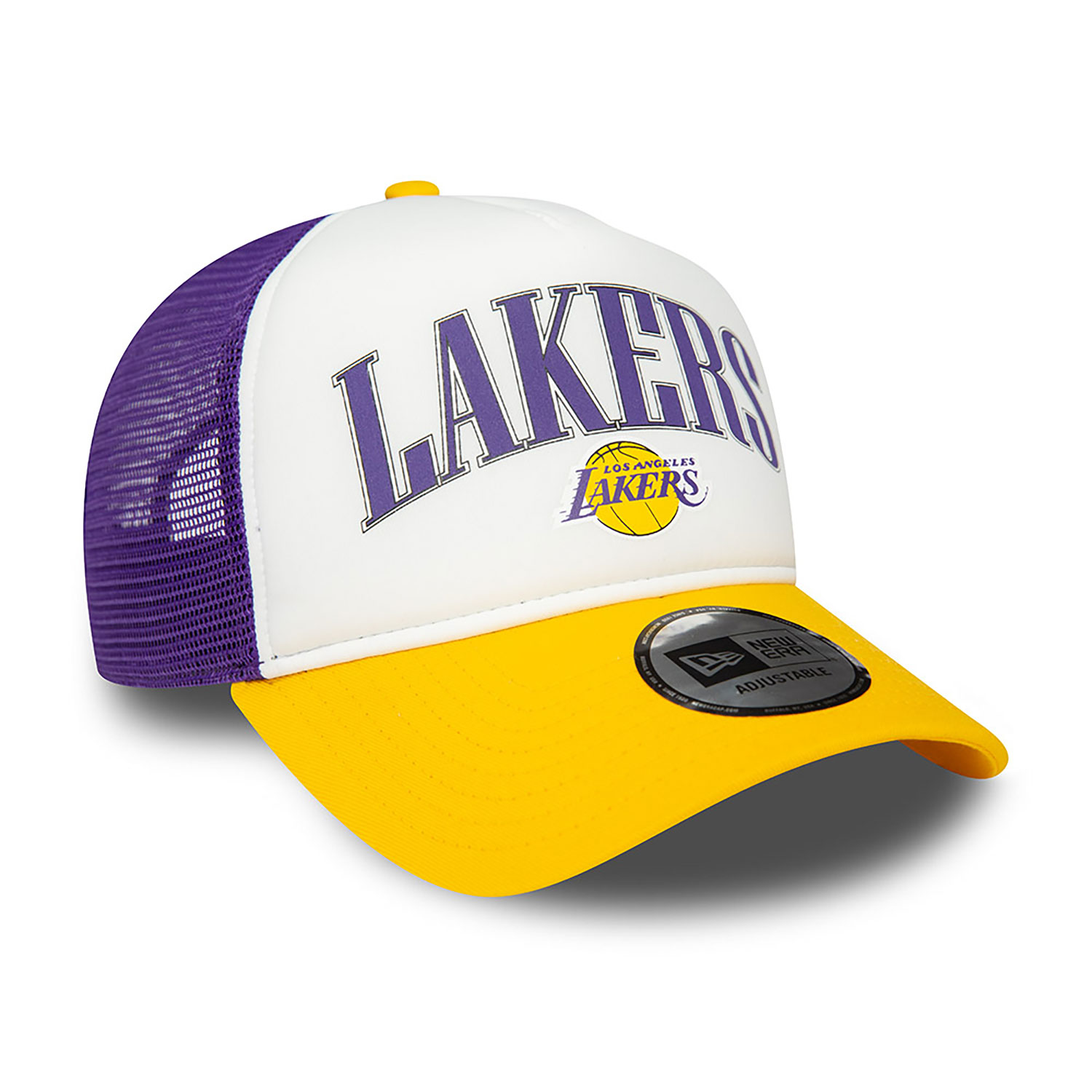LA Lakers NBA Retro Purple E-Frame Trucker Cap