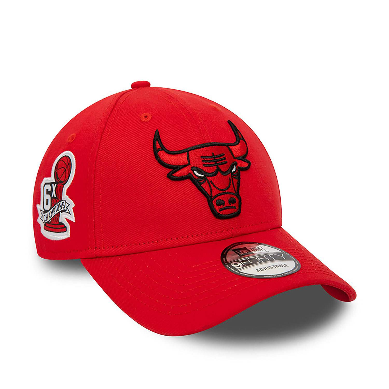 Chicago Bulls NBA Side Patch Red 9FORTY Adjustable Cap
