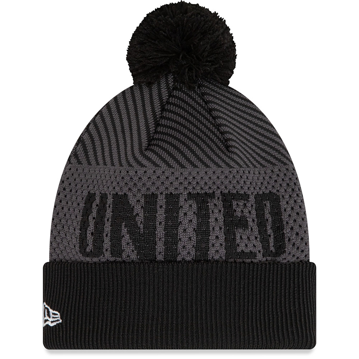 Manchester United FC Youth Engineered Grey Cuff Knit Beanie Hat