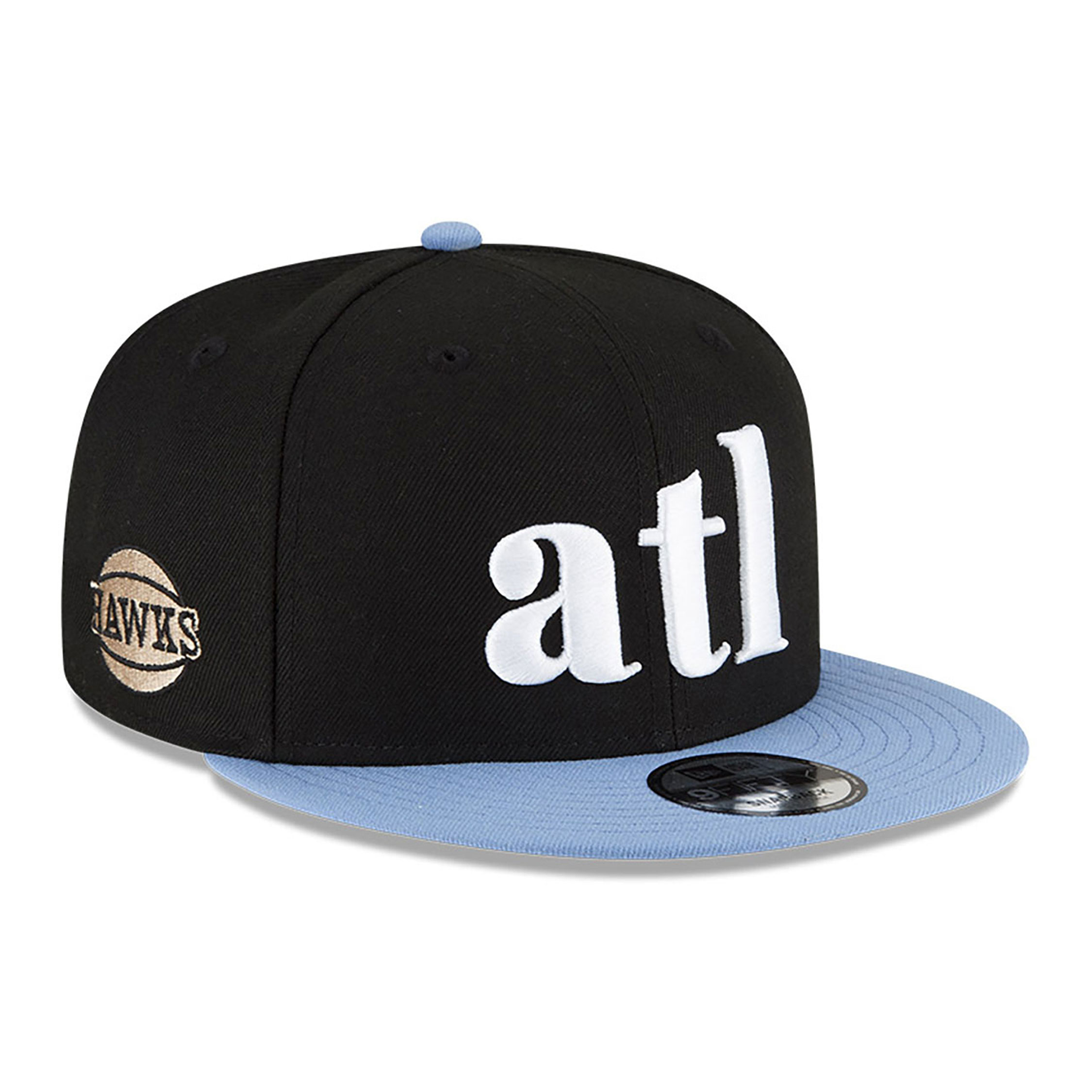 Atlanta Hawks NBA City Edition Black 9FIFTY Snapback Cap