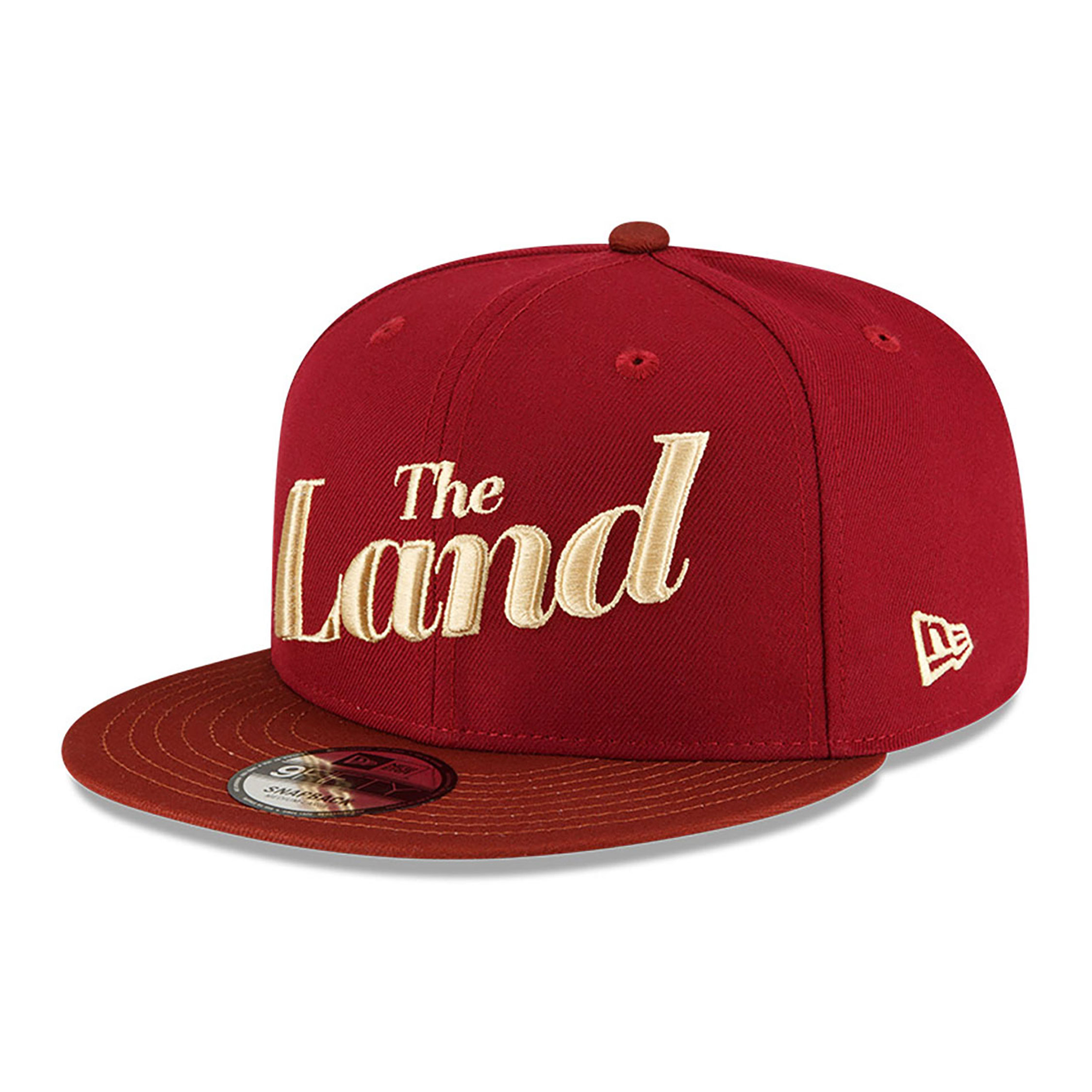 Cleveland Cavaliers NBA City Edition Dark Red 9FIFTY Snapback Cap
