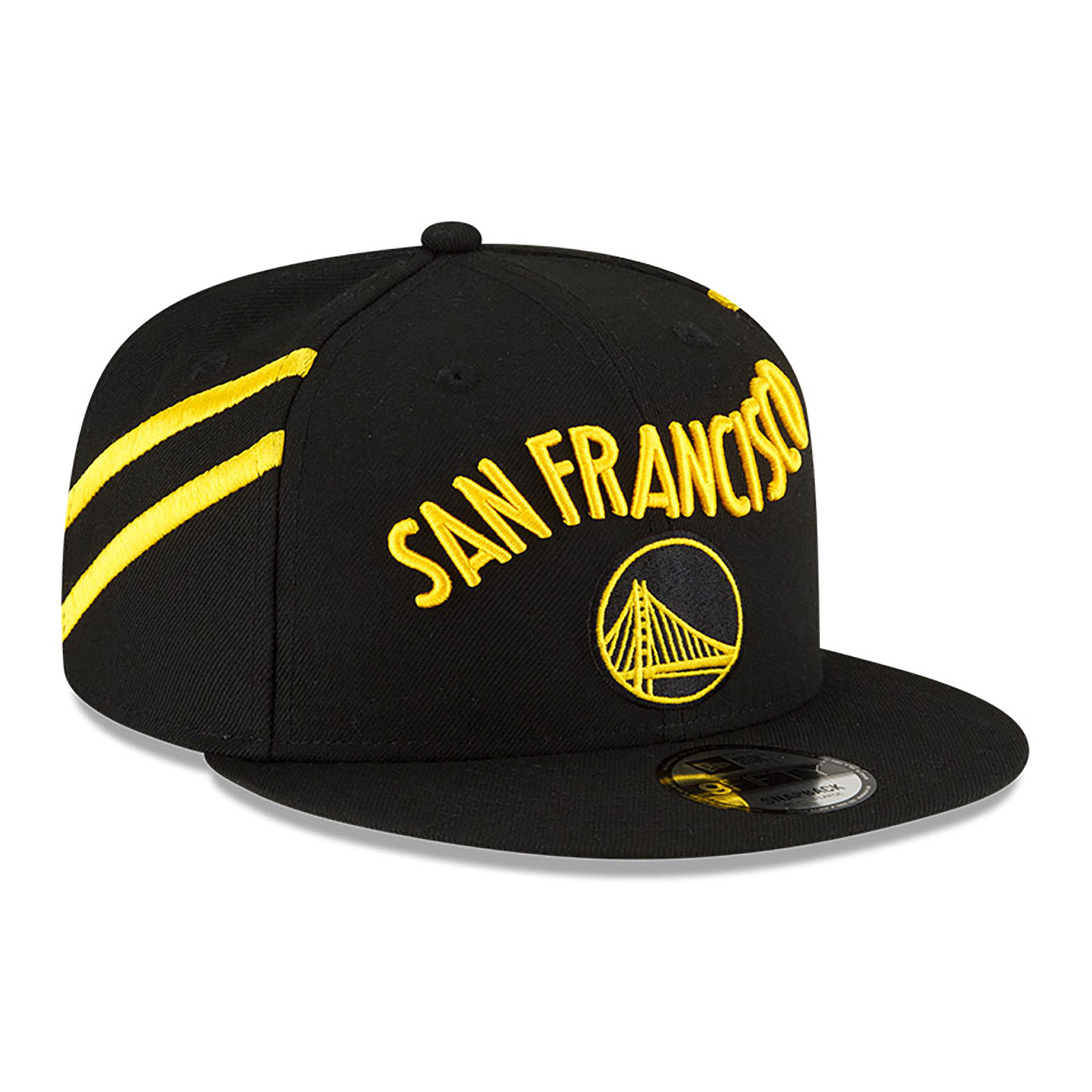 Golden State Warriors NBA City Edition Black 9FIFTY Snapback Cap