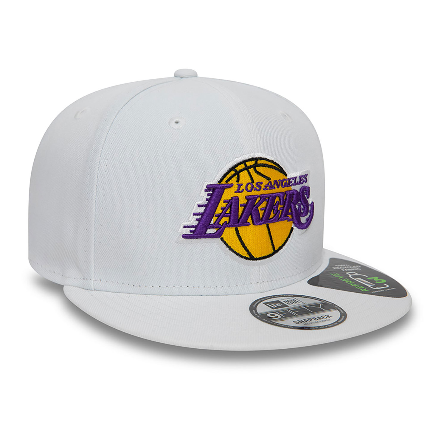 LA Lakers NBA Repreve White 9FIFTY Snapback Cap