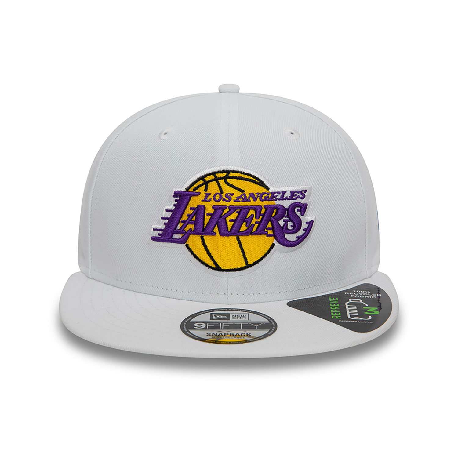 LA Lakers NBA Repreve White 9FIFTY Snapback Cap