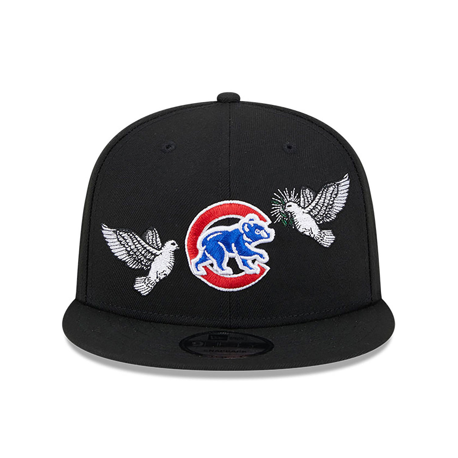 Chicago Cubs Peace Black 9FIFTY Snapback Cap