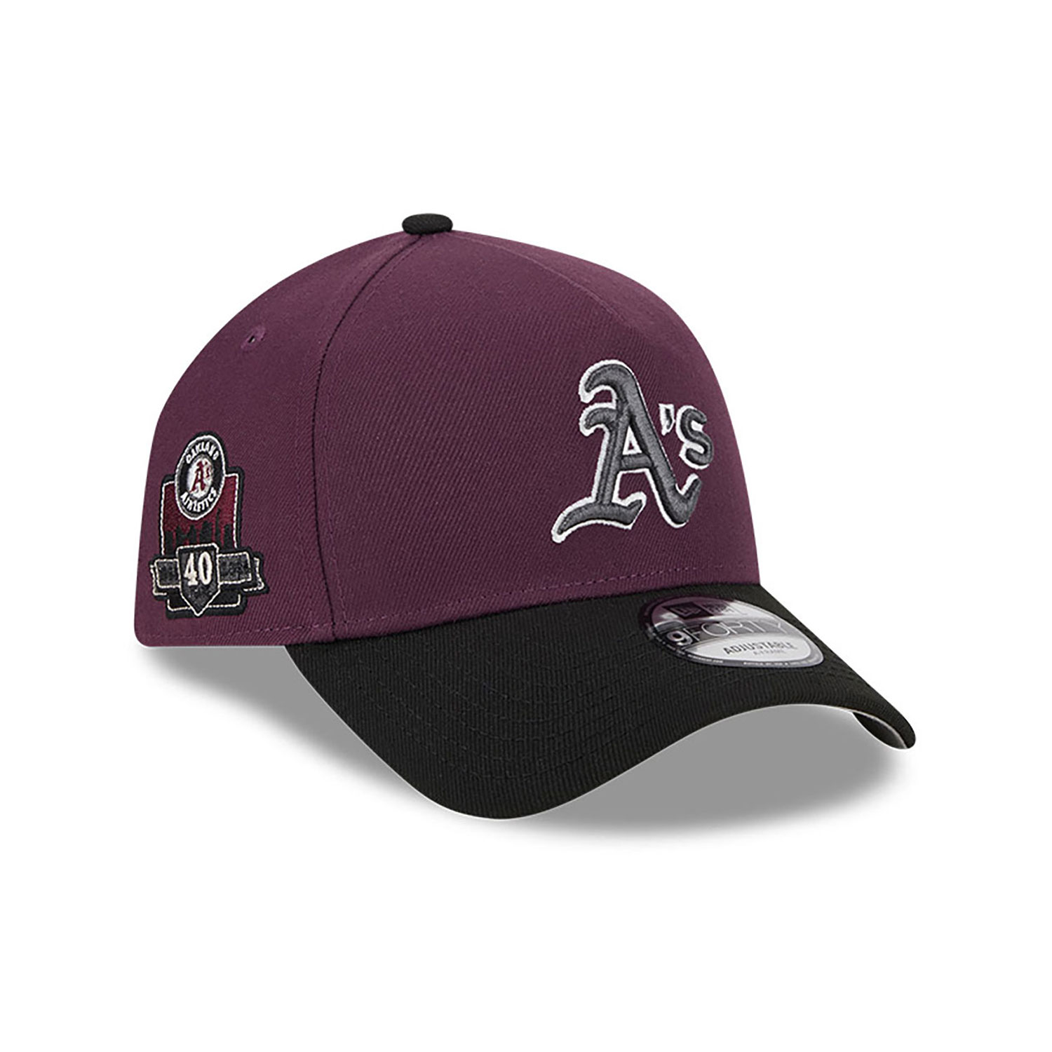 Oakland Athletics Two-Tone Dark Purple 9FORTY A-Frame Adjustable Cap
