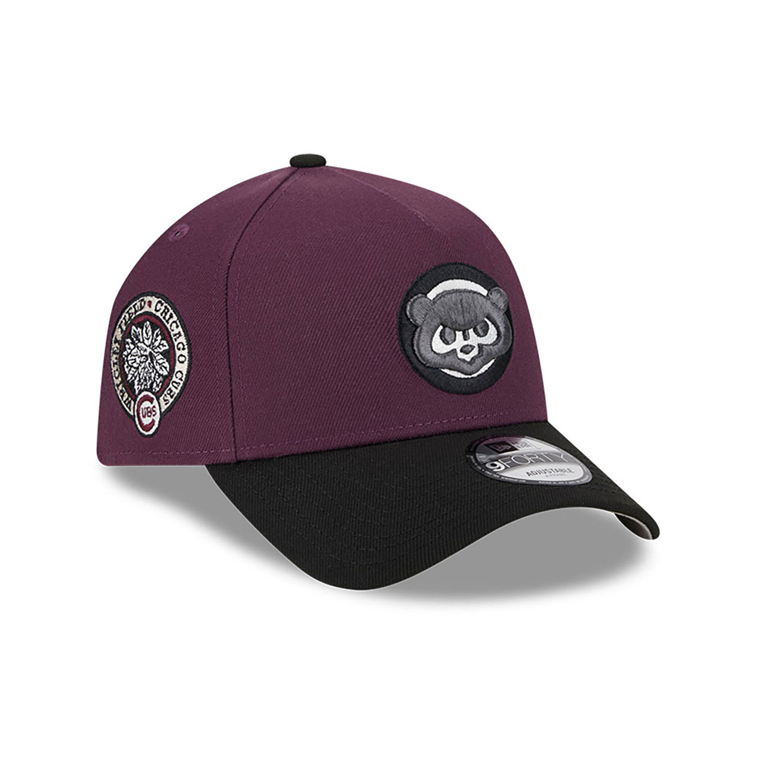 Chicago Cubs Two-Tone Dark Purple 9FORTY A-Frame Adjustable Cap