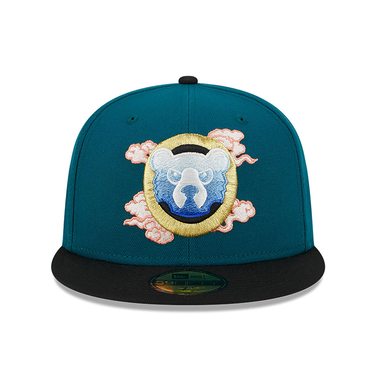 Chicago Cubs Cloud Spiral Dark Green 59FIFTY Fitted Cap