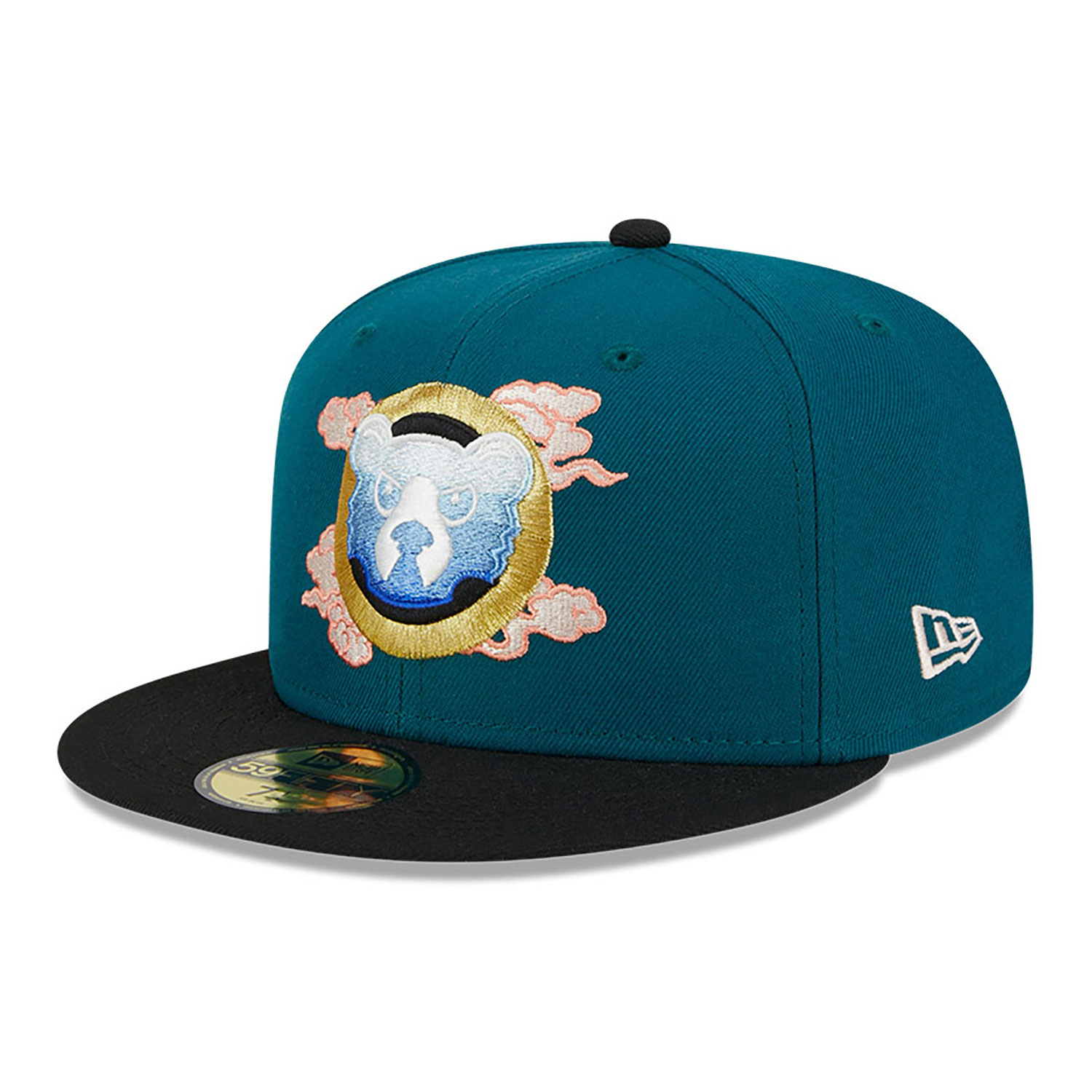 Chicago Cubs Cloud Spiral Dark Green 59FIFTY Fitted Cap