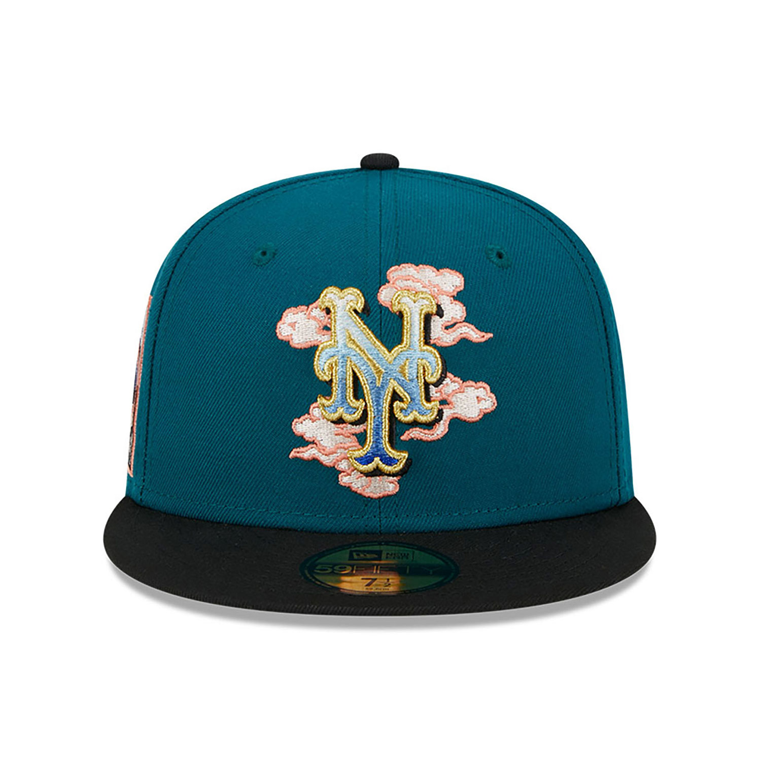 New York Mets Cloud Spiral Dark Green 59FIFTY Fitted Cap