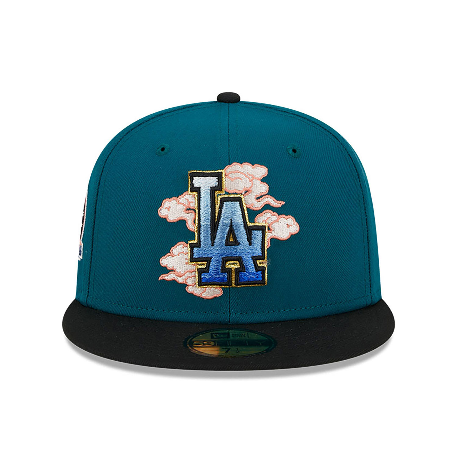LA Dodgers Cloud Spiral Dark Green 59FIFTY Fitted Cap