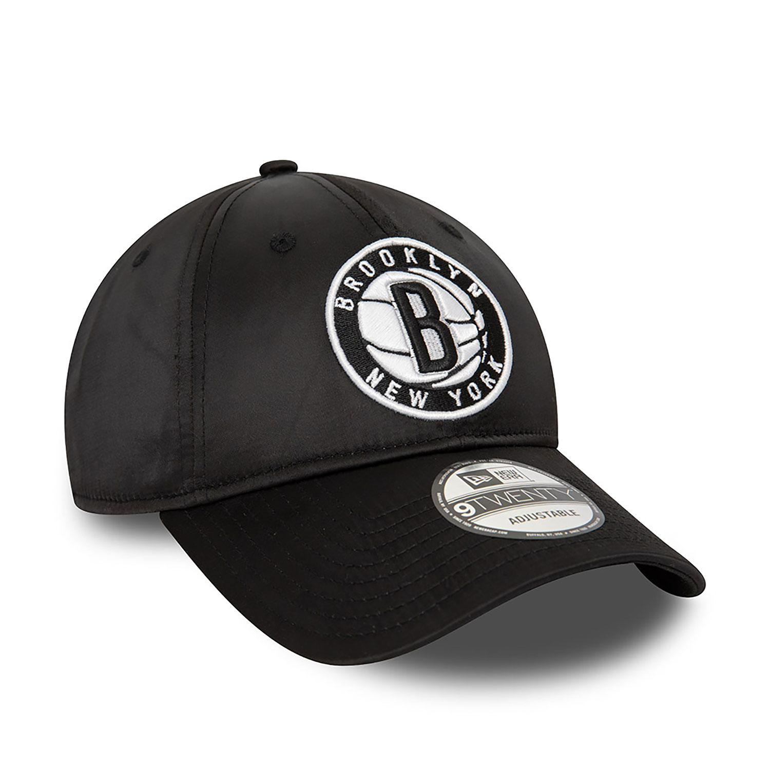 Brooklyn Nets NBA Satin Black 9TWENTY Adjustable Cap