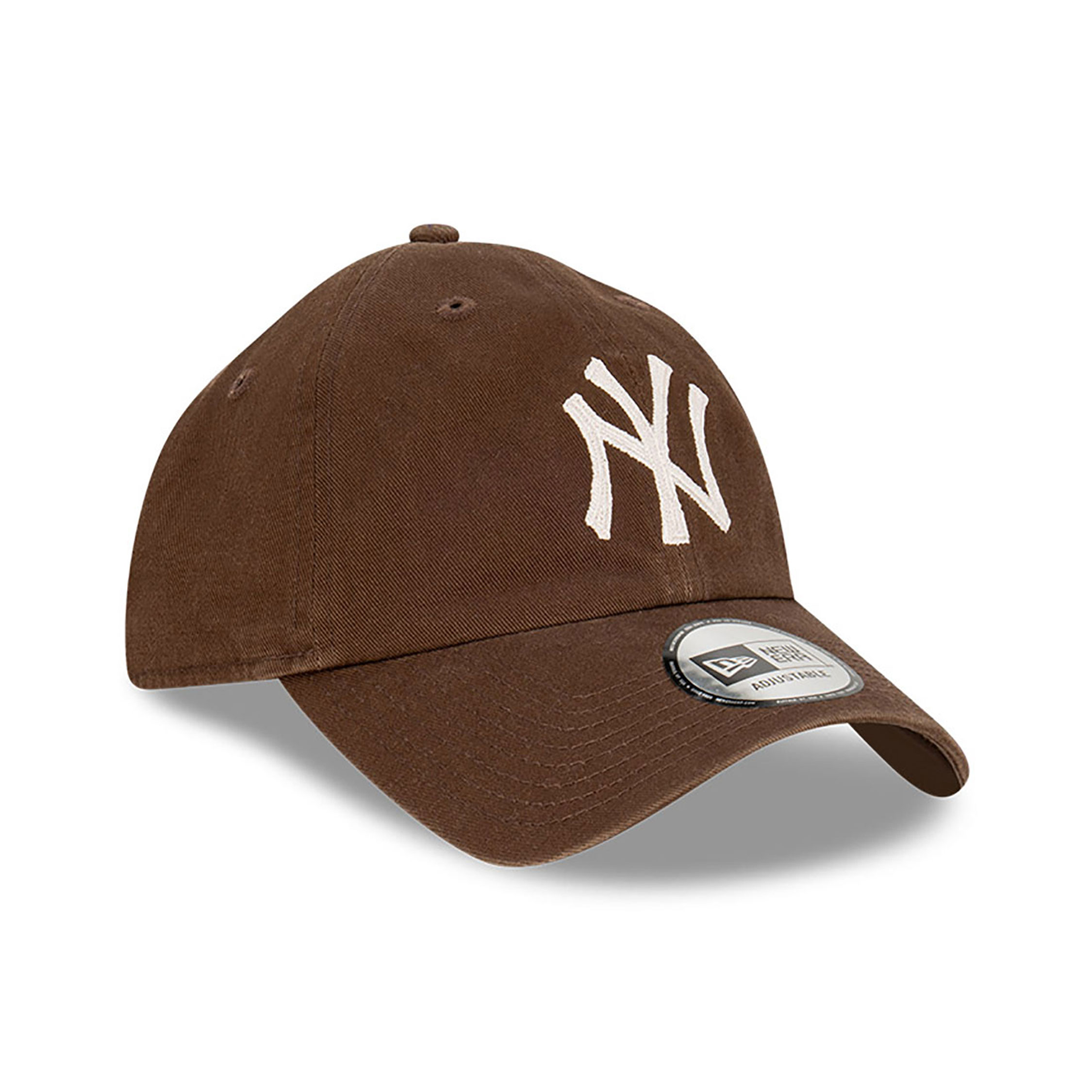 New York Yankees Walnut Chainstitch Dark Brown Casual Classic Adjustable Cap
